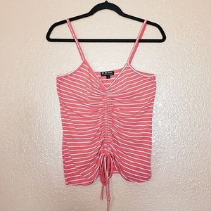 Ruched Peach Tank Top - Size L